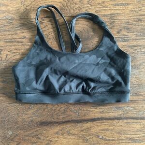 Lululemon Black Sports Bra Moisture-Wicking Racerback